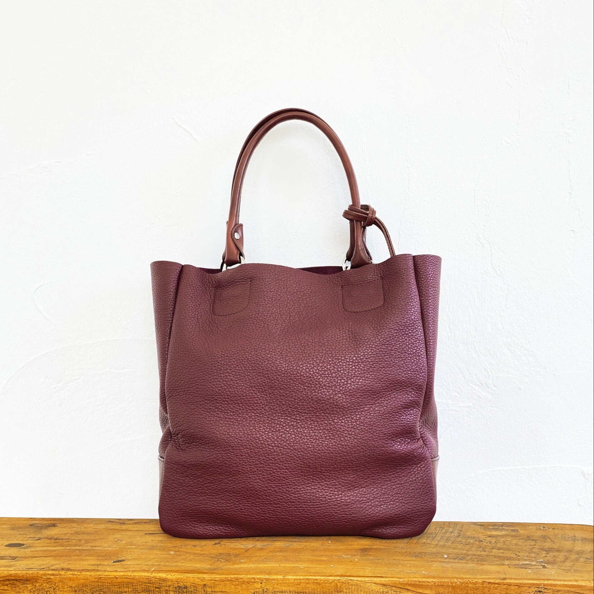 JADE ADLLER Italian Luxury Leather Tote Bag - Premium Grain Leather